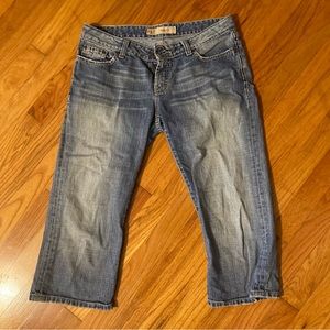 BKE denim trinity crop jeans